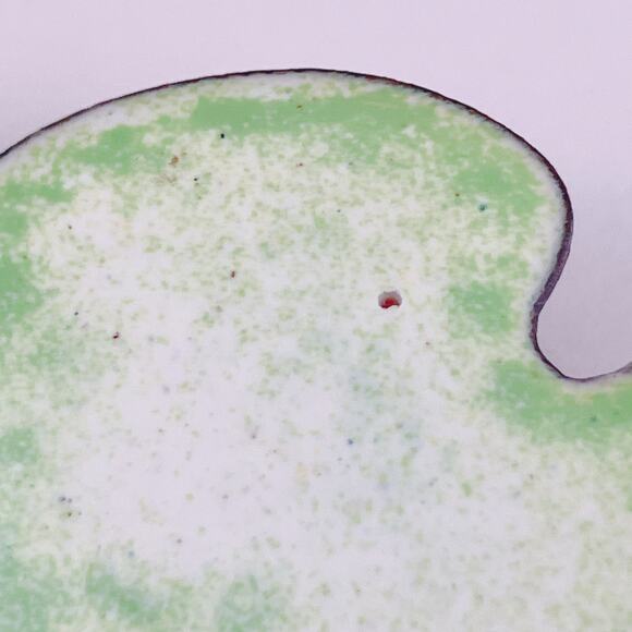 VTG Mid Century Enamel Copper Brooch Modernist Studio Jewelry Frog Cottagecore - Picture 4 of 9